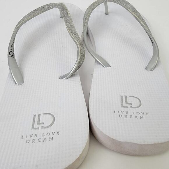 Aeropostale Glitter Strap Flip Flops 9-10 - Picture 2 of 5